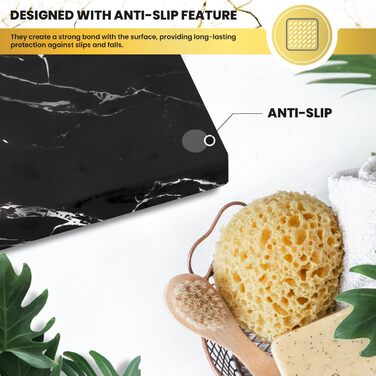 Тримач для мила DAYONE з імітацією мармуру – чорний, для ванної кімнати, мийки, кухні та спа-центру