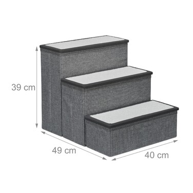 Relaxdays Folding Dog Steps - 3 Steps