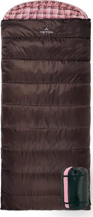 Сплячий мішок TETON Sports Celsius Regular, флісовий, коричневий/рожевий, -18°C/0°C