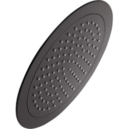 aquaSu® Shower Set Acana | Black | Showerhead: 3 spray patterns, pattern change via button & 12 cm spray plate | 150 cm metal shower hose | 60 cm shower rod | slider | anti-limescale nozzles | 72288 9 (Black - Bacila - Showerhead 24 Cm)