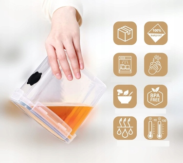 Набір герметичних пластикових контейнерів для продуктів, 32 шт.