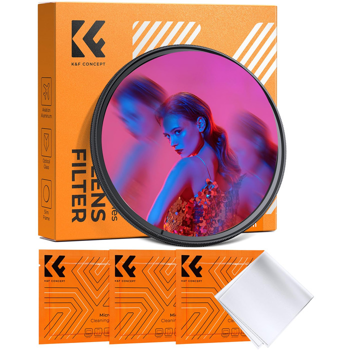 Фільтр K&F Concept 67mm для створення ефекту руху (наносерія) - призматичний спеціальний фільтр для камери