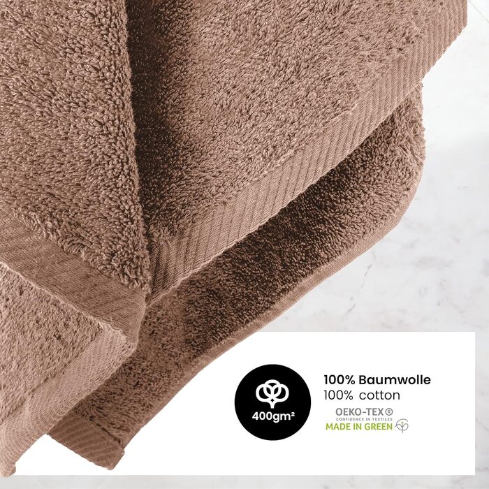 Набір махрових рушників BaSaTex 8 шт., сертифіковані Öko-Tex Standard 100, антрацитовий сірий (2 банні, 2 гістьові та 4 маленькі рушники з петлею для підвішування)