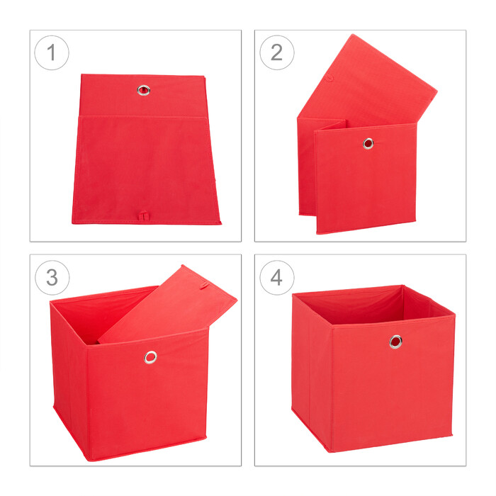 Set of 2 Fabric Storage Boxes