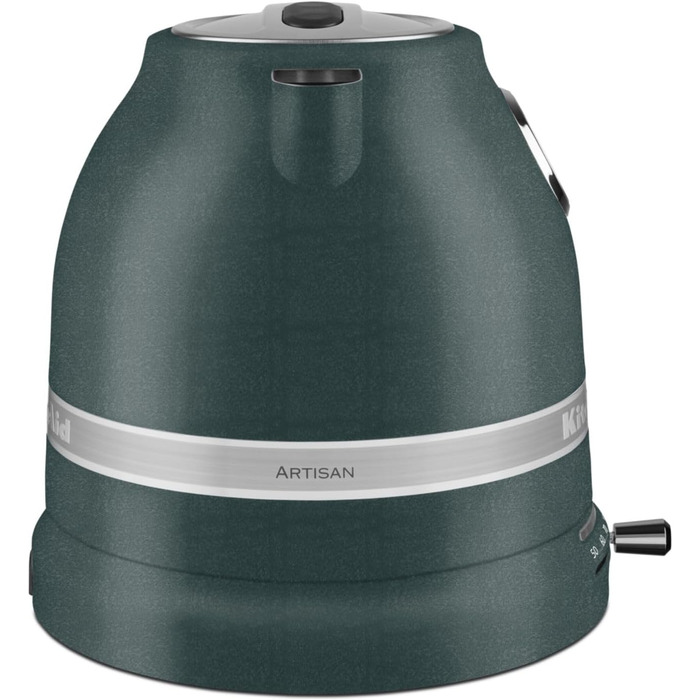 KitchenAid Kettle with Temperature Setting from 50 to 100°C | Tea Kettle with Temperature Display and Scale Filter 1.5L | Electric 2400 Watt | Stainless Steel | Pebbled Palm Green 1.5 Liter Pebbled Palm