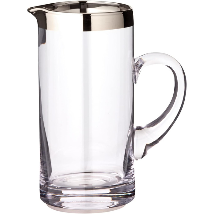 Edzard Krug Robert, hand-blown crystal glass with platinum rim, height 20 cm, diameter 10 cm, capacity 1 liter
