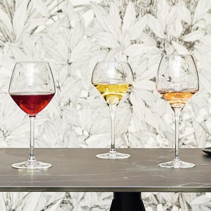 Chef & Sommelier Open Up - Wine Glass 37cl - Set of 6 - Made of Krysta Crystal Glass - Reinforced Packaging - Shine, Transparency and High Durability, Clear