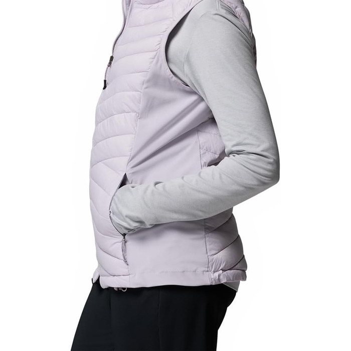 Жіночий жилет Columbia Powder Pass 3 Hybrid з пуховим наповнювачем, Bodywarmer (XL, Перламуровий лавандовий)
