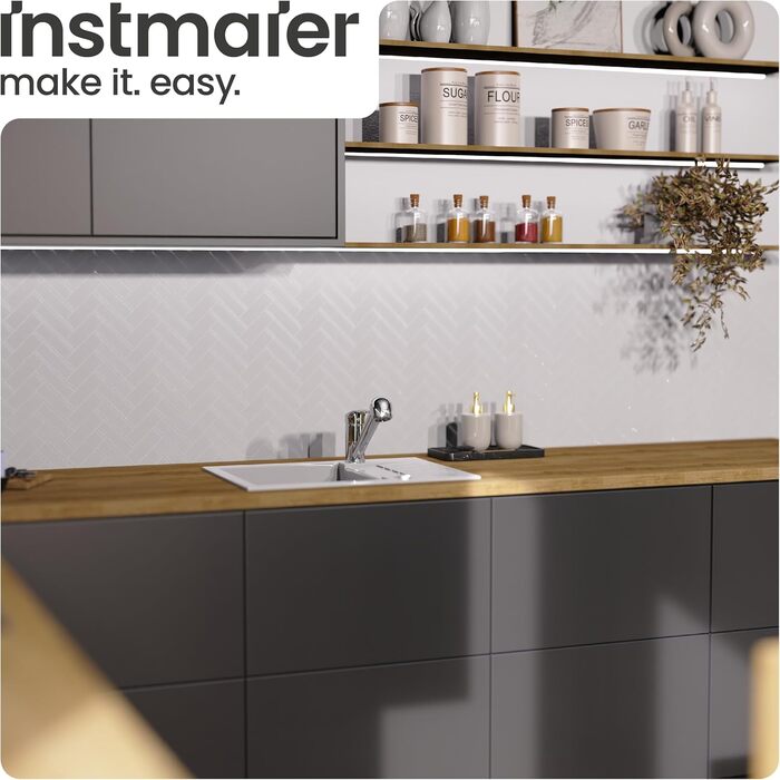 Кухонний змішувач Instmaier Elena з виливним гусаком та душовою насадкою | Хром | З витяжною системою | Змішувач для кухні з 2 режимами струменя | Однорідний змішувач з поворотним виливом (низький тиск)