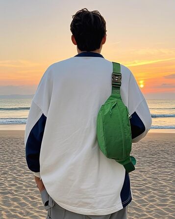 Поясна сумка чоловіча/жіноча водонепроникна для подорожей, фестивалів, спорту та міста (жовта)