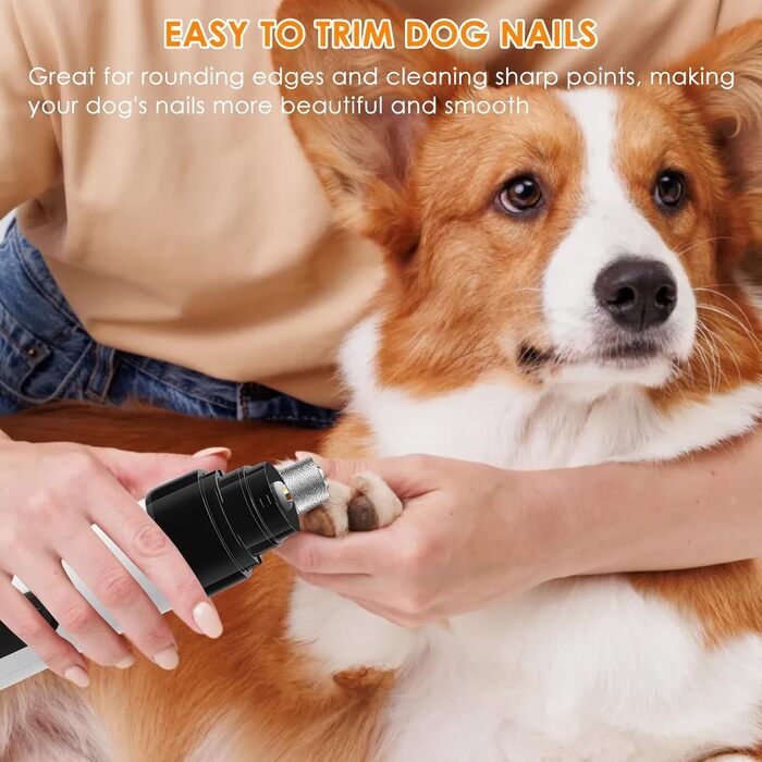 Електричний точило для кігтів собак Ntrjtrss USB, тихий точило для кігтів собак для великих, середніх та малих собак та котів