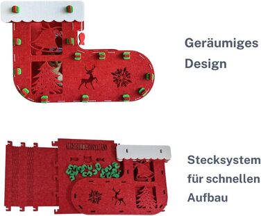 Кіт-будинок Petix Indoor великий, червоний, XXL (58×42×40 см) – для сну та ігор, різдвяна кучечка