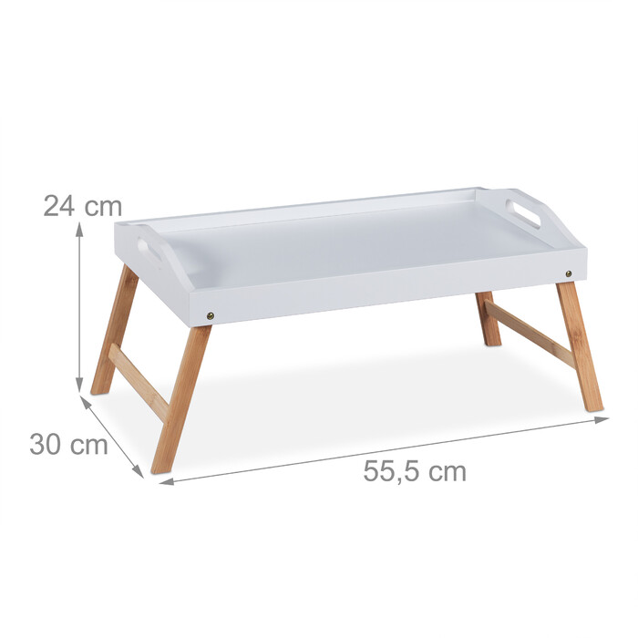 Relaxdays Folding Bed Tray