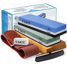 Набір для заточування ножів S SATC Premium 8 в 1 (400/1000/3000/8000 зернистість) для кухонних ножів