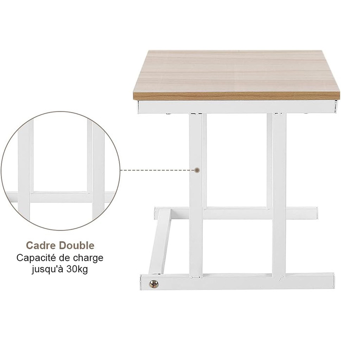 Cocoarm Microwave Shelf Standing Shelf for Microwave 2 Tier Kitchen Shelf Countertop Microwave Shelf Microwave Rack for Kitchen Microwave Stand Holder Made of Metal (white)