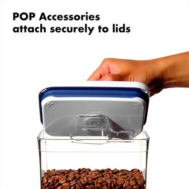OXO Good Grips Pop Контейнери для зберігання продуктів, 5 шт., пластик, білий (набір 20 предметів)