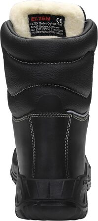 Черевики робочі ELTEN Renzo Winter S3S CI, зимові, шкіряні, сталевий підносок, чорні, 43 EU (жіночі та чоловічі)