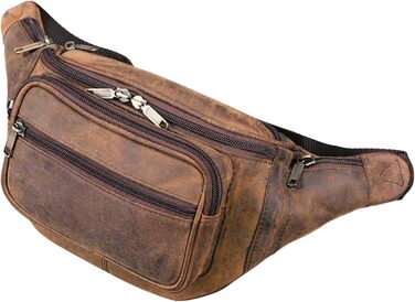 STILORD 'Maverick' - чоловіча/жіноча поясна/наплічна сумка з м'якої шкіри (Colorado, коричнева)
