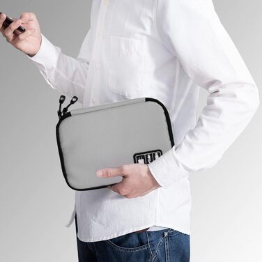 Організатор для кабелів та аксесуарів для подорожей: жорсткі диски, зарядні пристрої, SD-карти. Beige & Kabelbinder, Klein