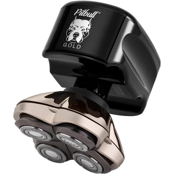 Skull Shaver Pitbull Gold Pro Shaver for Head/Baldness and Face, Men's Electric Shaver