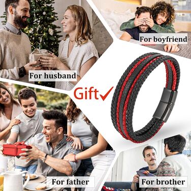 Чоловічий шкіряний браслет ручної роботи, чорний, коричневий, синій, 21 см, шкіряний браслет для чоловіків, подарунок, ювелірні вироби, подарунок на День батька