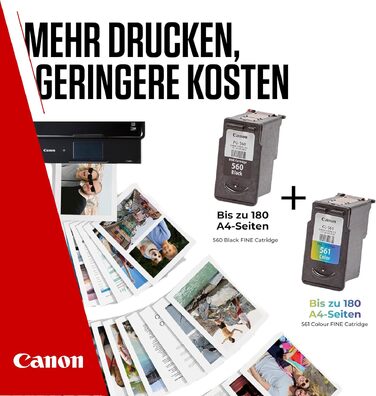 Комплект картриджів Canon PG-560 та CL-561 FINE (чорний та кольоровий), оригінальні, 2024