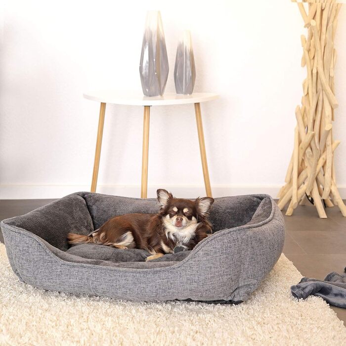 Килимок для собак Lionto знімний, сірий, 75x60 см, м'який, з антиковзаючою основою