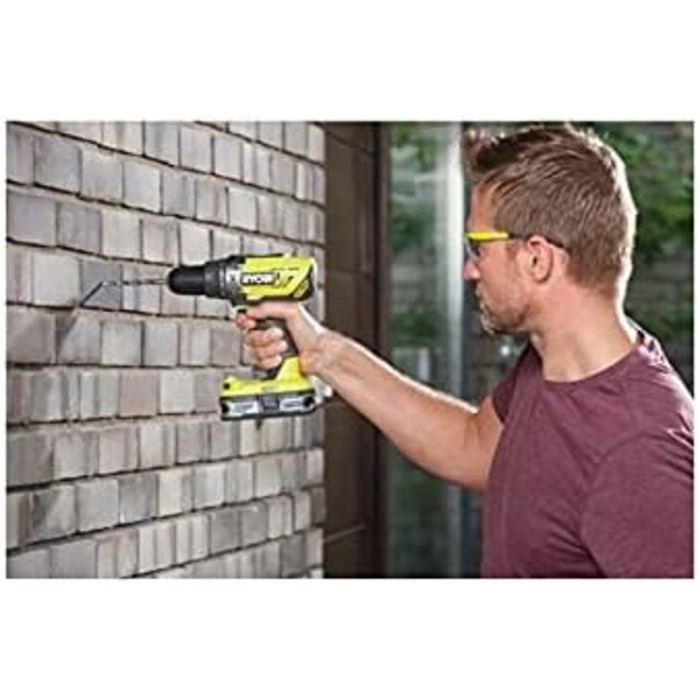 RYOBI 18V ONE+ акумуляторний дриль-шуруповерт R18DD3-0 (50Nm, 2 швидкості, патрон 13 мм, LED-підсвічування, без акумулятора та зарядного пристрою)