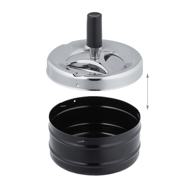 Relaxdays Ashtray with Rotating Lid