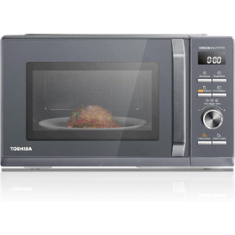 Мікрохвильова піч Toshiba MW2-MM20PF(BK) 20L, 800W, чорна | З функцією розморожування та LED-підсвічуванням