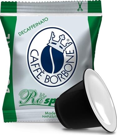 Капсули для кавомашини Caffè Borbone Oro Nespresso-сумісні, декаф (без кофеїну), 50 шт по 0.25 г