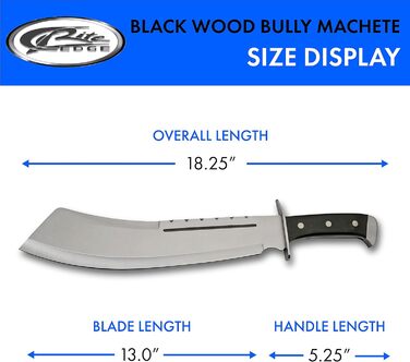 Мачете SZCO Wood Bully з дерев'яною ручкою для рубки