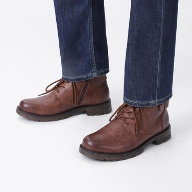 Черевики Bruno Marc для мотоциклів, бойові, на шнурівці, з блискавкою, зружна устілка, коричневі (42 EU)