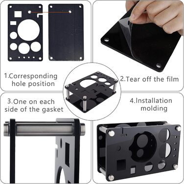 Набір для коктейлів, нержавіюча сталь, 17 предметів, 750мл шейкер, барний аксесуар для дому та бару