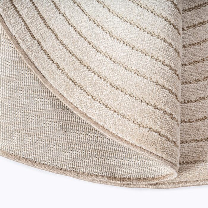 Килим Santo Plus для вітальні та спальні: якісний, легкий у догляді, довговічний, сучасний дизайн, підходить для вулиці, кремовий (200 x 280 см)