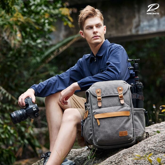 Рюкзак для фотокамери Padwa Lifestyle з водовідштовхуваного канвасу, 16