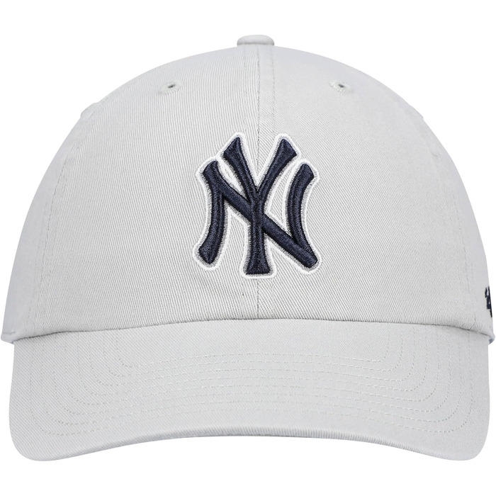 Кепка бейсболка New York Yankees Clean Up MLB регульована, сіро-темно-синя, універсальний розмір