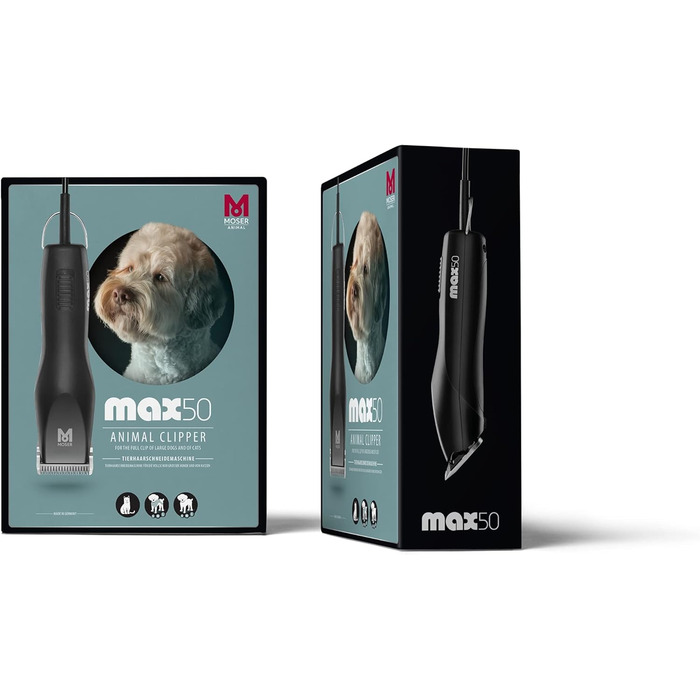 Триммер Moser Max50, чорний – для точного догляду