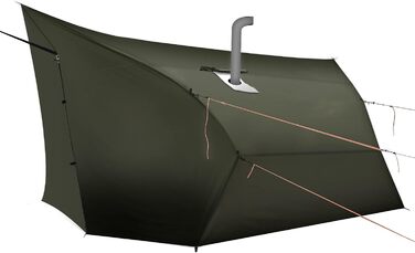 Гамак-тент OneWind: ультралегкий, для кемпінгу та бушкрафту, з великим покриттям та дверима, повний комплект