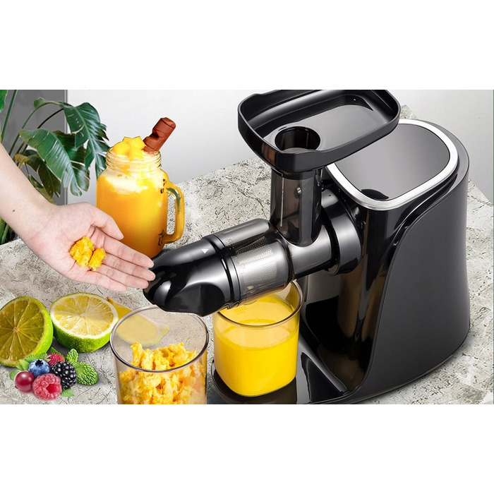 Горизонтальна шнекова соковижималка Amzchef GM3001-BK 150 Вт