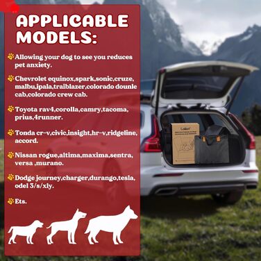 Loiion Waterproof Dog Car Seat Cover with Hard Base - Prevents Sliding, Fits Most SUVs, Trucks, Cars - Gray (Black All-Inclusive)