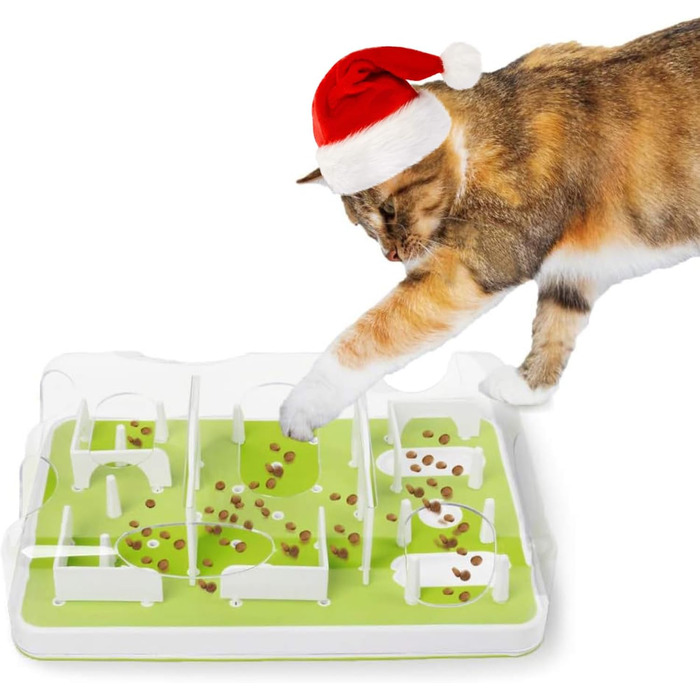 ALL FOR PAWS Interactive Cat Food Station Puzzle, Interactive Intelligence Toy for Cats, Interactive Cat Toy...