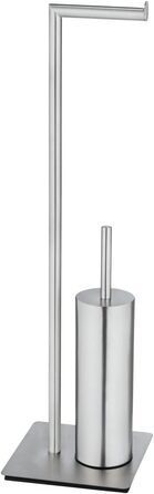 Набір для туалету WENKO Recco: тримач туалетного паперу та щітки з нержавіючої сталі, 20 x 71,5 x 20 см
