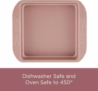 Farberware Nonstick Bakeware Meatloaf/Nonstick Baking Loaf Pan - 9 Inch x 5 Inch, Rose Gold