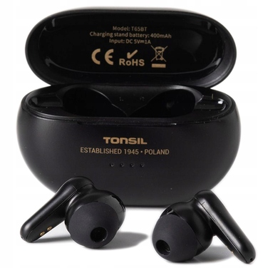 Бездротові вакуумні навушники Tonsil T65BT Bluetooth ANC TWS