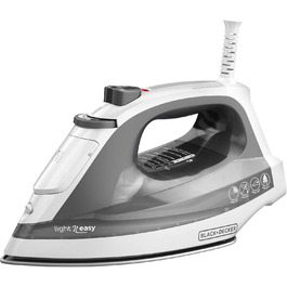 Відпарювач для одягу компактний, сірий, IR1020S, Black+Decker Light N'Easy, легкий