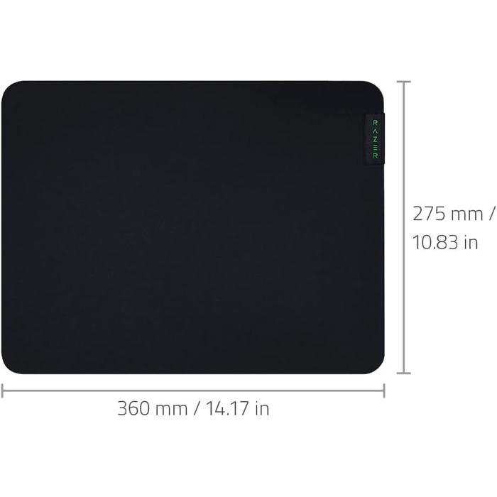 Ігровий килимок для миші Razer Gigantus V2 Medium, текстурований мікротканинний кидок, протиковзаюча гумова основа, чорний (450 x 400 x 3 мм)