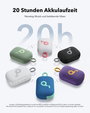 Soundcore Anker Select 4 Go: Портативна Bluetooth колонка, IP69, 20 годин роботи, водонепроникна, плаваюча, чорна