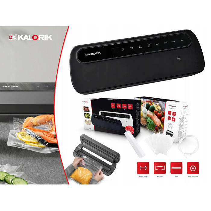 Вакууматор Kalorik 110 Вт з пакетами та рулоном, 30 см