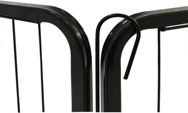 Клітка для цуценят Petigi, вольєр з порошковим покриттям, складана, розмір вічка 47 мм, для використання в саду, розмір (Ш x В): 80 x 100 см